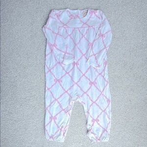 The Beaufort Bonnet Company Belle Meade Bow Long Sleeve Playsuit